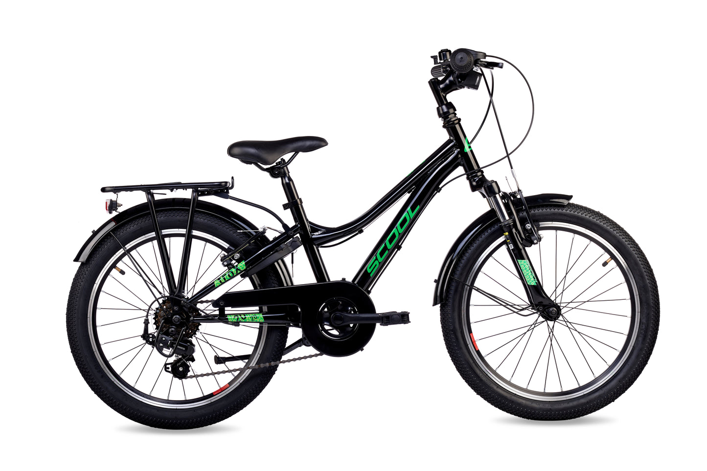 S'COOL troX 20-K6 - Noir/Vert Fluo