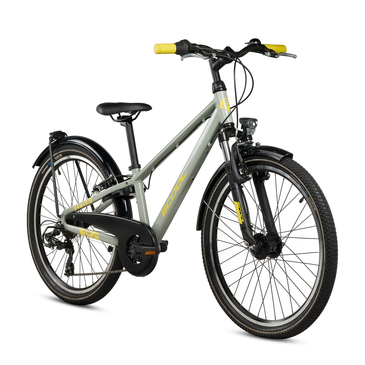 S'COOL troX pro 24-K7 - Pebble Grey/Yellow