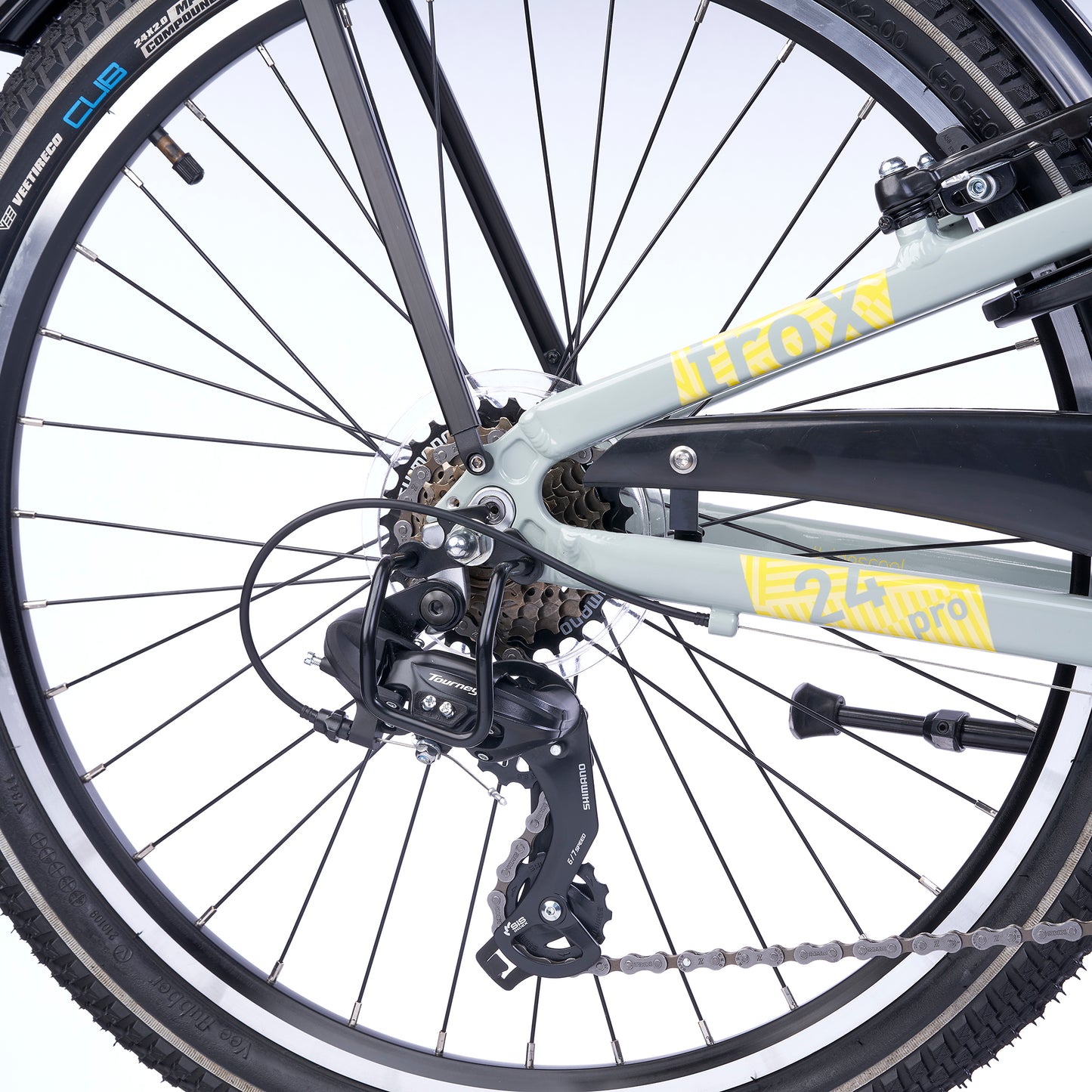 S'COOL troX pro 24-K7 - Pebble Grey/Yellow