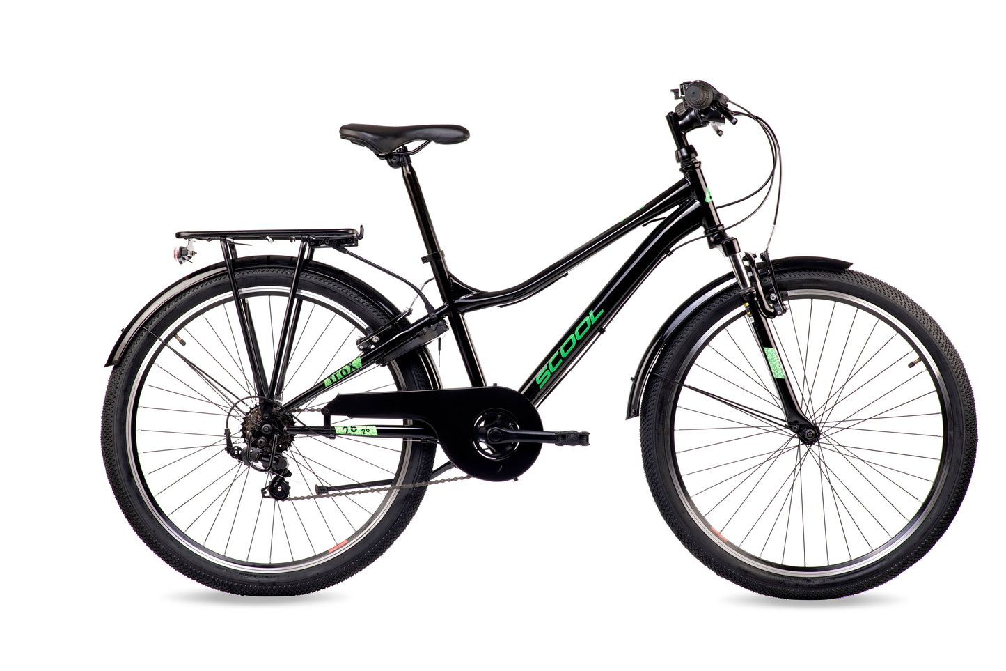 S'COOL troX 26-K6 - Noir/Vert Fluo