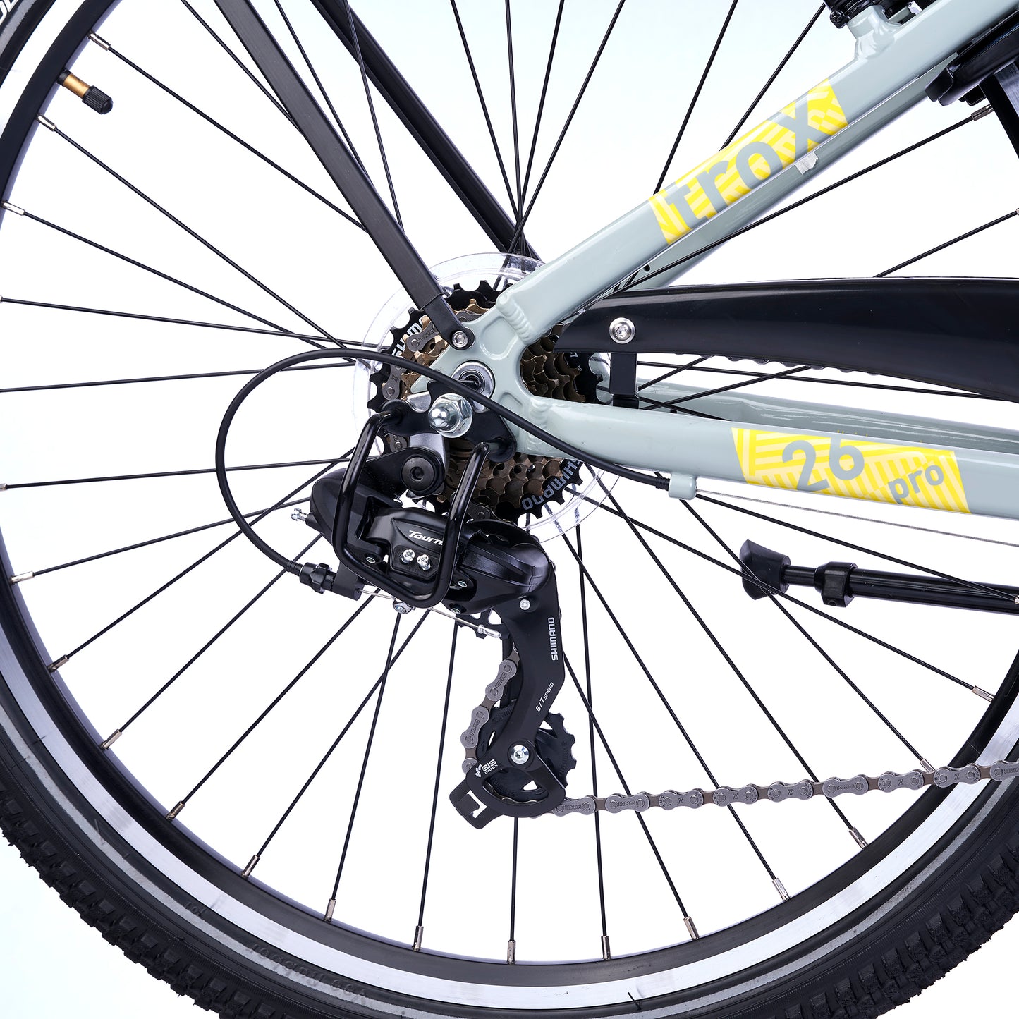 S'COOL troX pro 26-K7 - Pebble Grey/Yellow