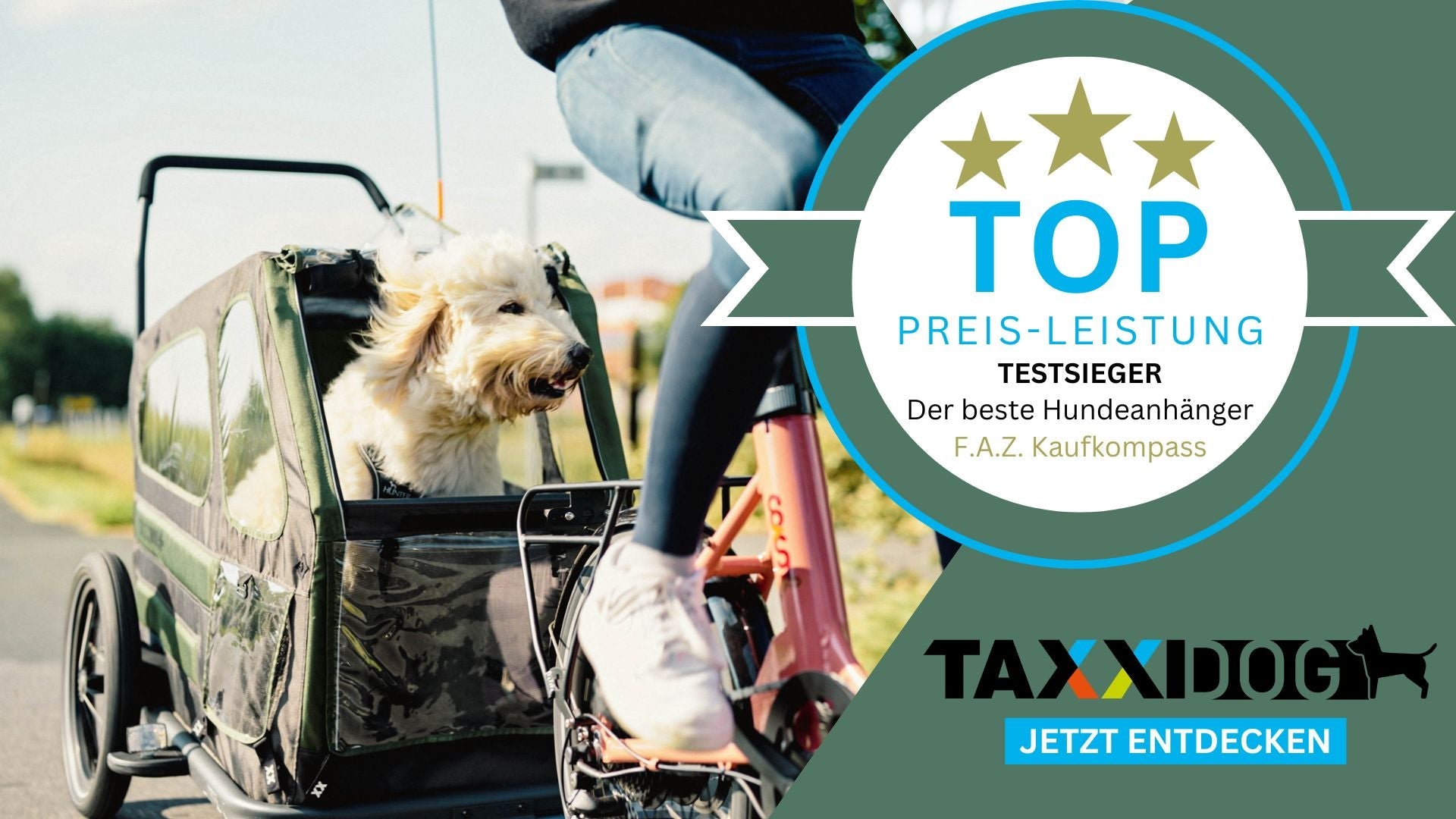 fahrrad hundeanhänger duramaxx TAXXI DOG L